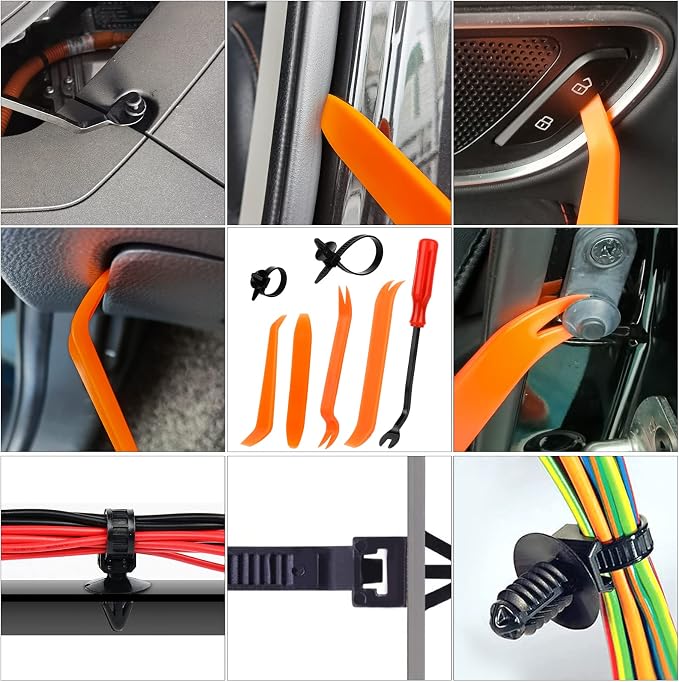 1365Pcs Car Push Retainer Clips Body Clips Plastic Fasteners Kit Fender Rivet - Image 5