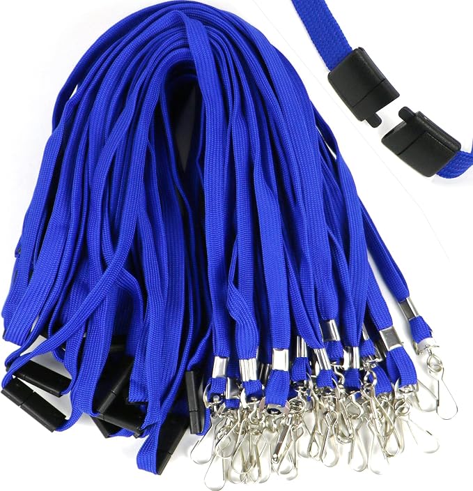 Safety Breakaway Lanyard with J-Hook Flat Lanyards - Image 5
