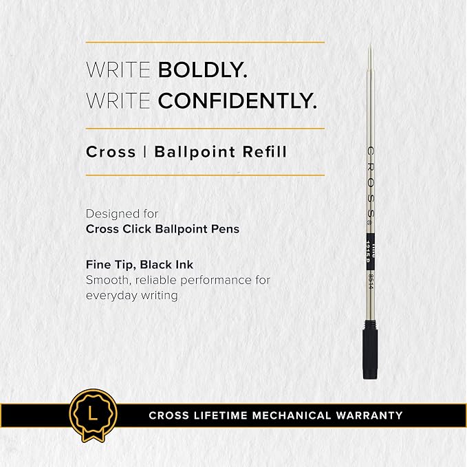 New+Cross ball-point pen black refill - Image 7
