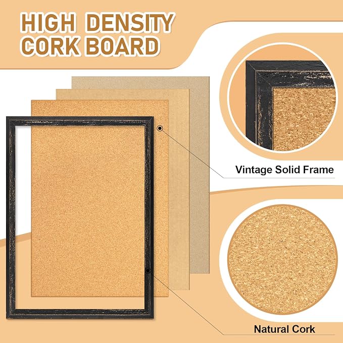 DOLLAR BOSS Cork Board for Office 36 X 24 Inches Cork Boards for Walls Bulletin - Image 3