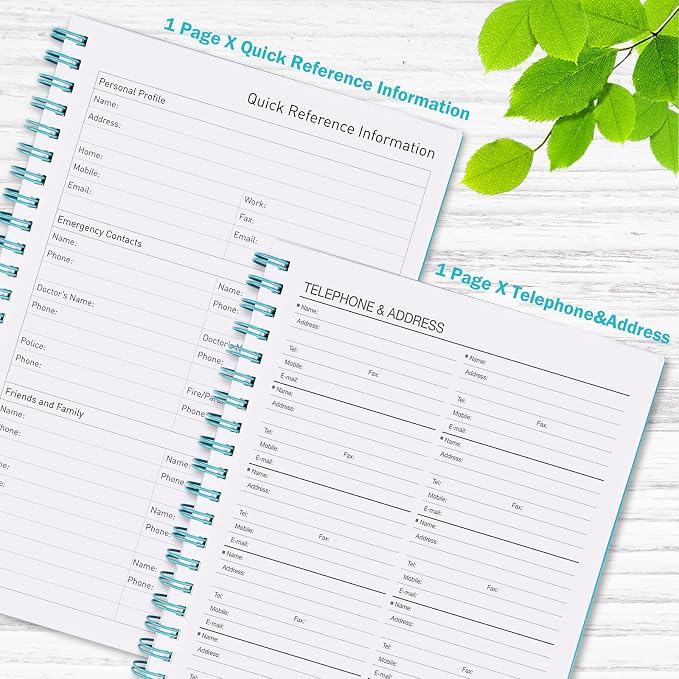 Daily Planner Undated, Asten To Do List Notebook Hourly Schedules Spiral - Image 5