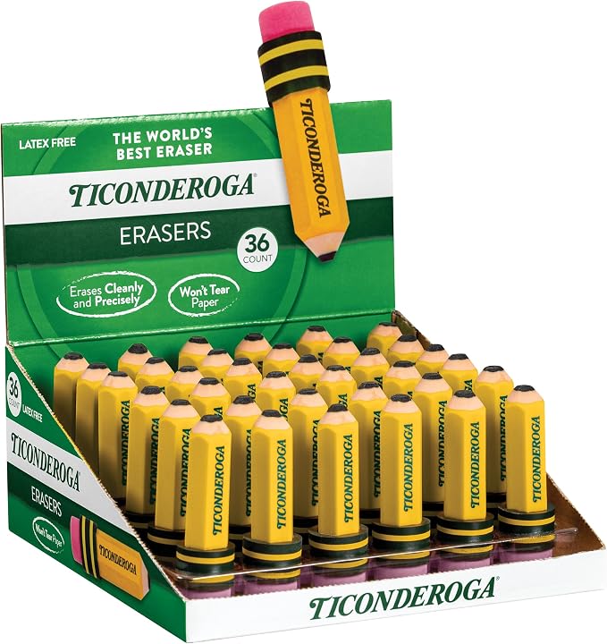 TICONDEROGA Erasers, Pencil Shaped - Image 2