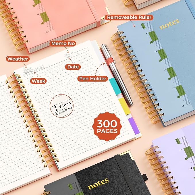 Line Hardcover Spiral Notebook - Image 5