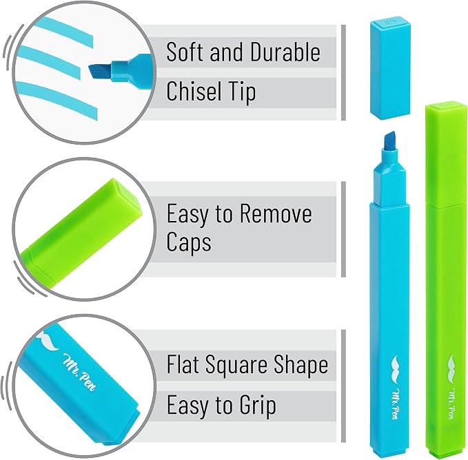 Mr. Pen- Aesthetic Highlighters No Bleed, 6 Pack, Cute Highlighters Assorted - Image 5