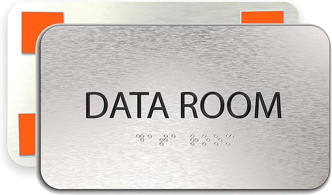 ADASigns Data Room Sign 7" W x 4" H by ADASigns