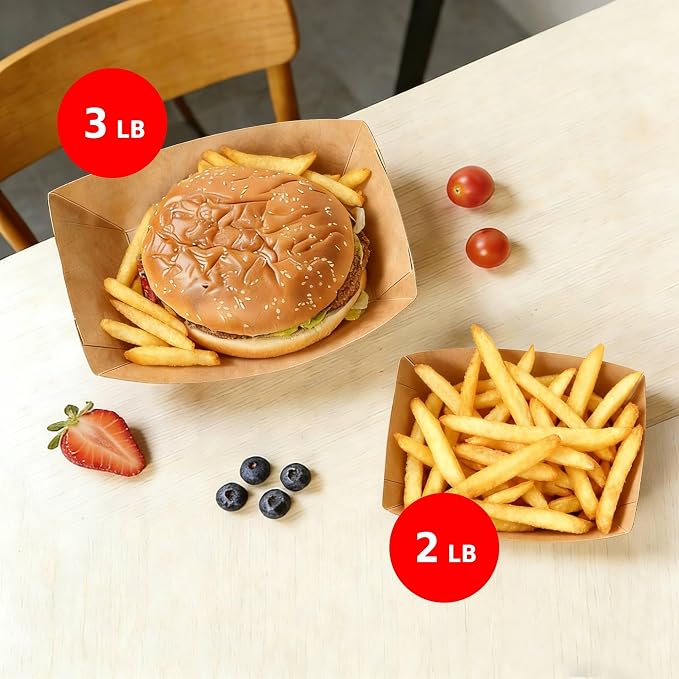 250 Pack 3lb Paper Food Boats - Image 3