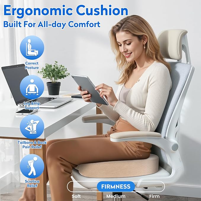 XXL Seat Cushion Office Car Seat Cushion, Memory Foam Cushion - Image 6