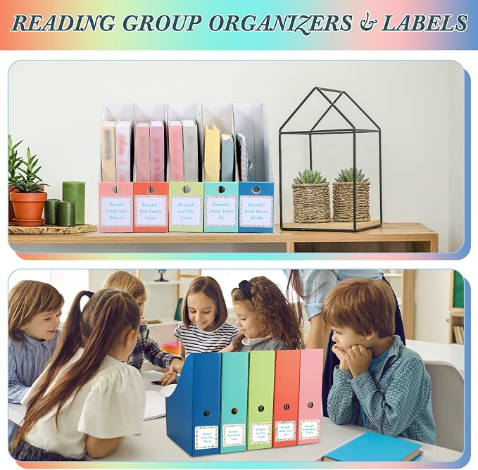 Pasimy 25 Pcs Boho Cardboard Magazine File Holder Magazine Organizer Book Bin - Image 6