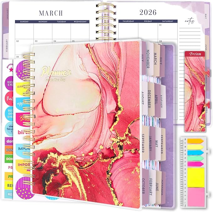 Planner 2026-2027, 18 Months Large Academic Daily Weekly Monthly Planner by Arundhati