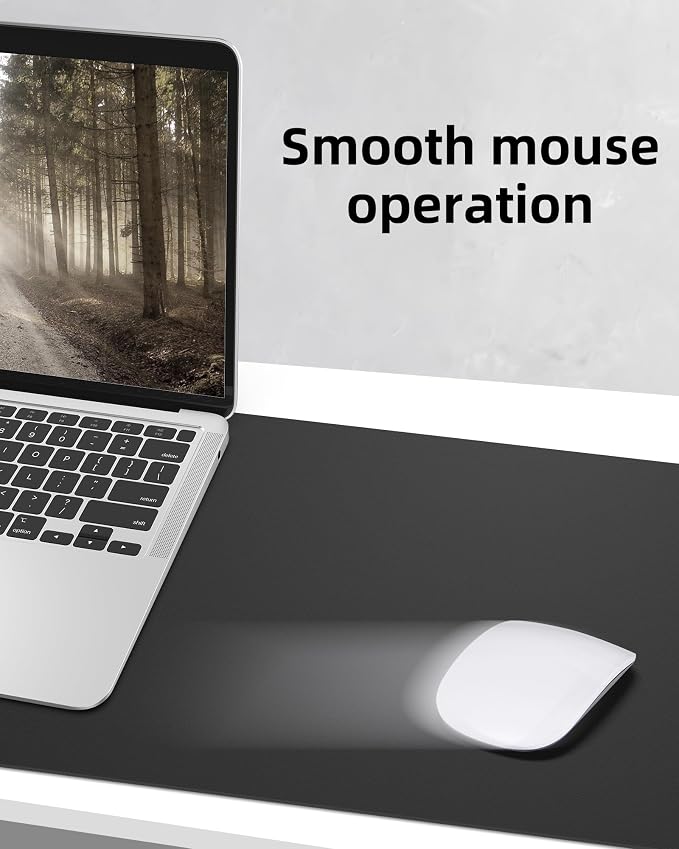 Large Desk Mat, Large Mouse Pad, Non-Slip PU Leather Desk Blotter, Laptop Desk - Image 5