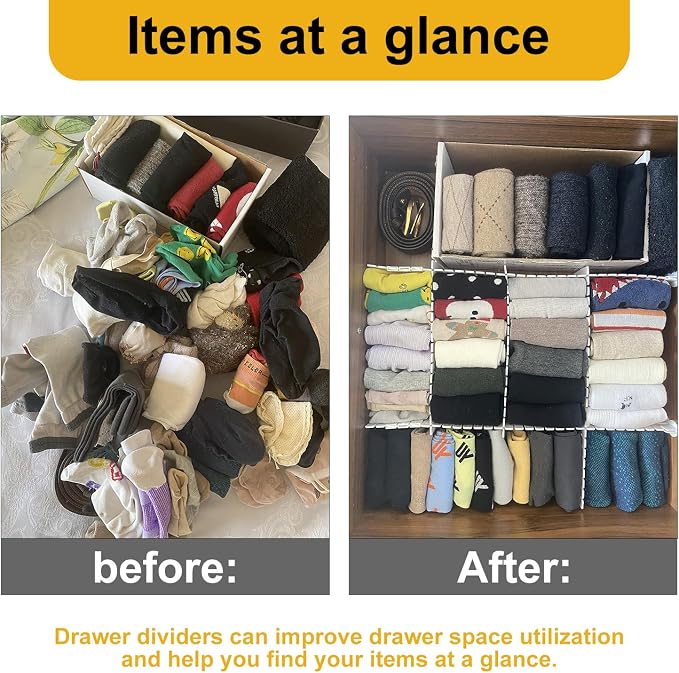 100 PCS Premium DIY Drawer Dividers, Adjustable Drawer Organizers - Image 5
