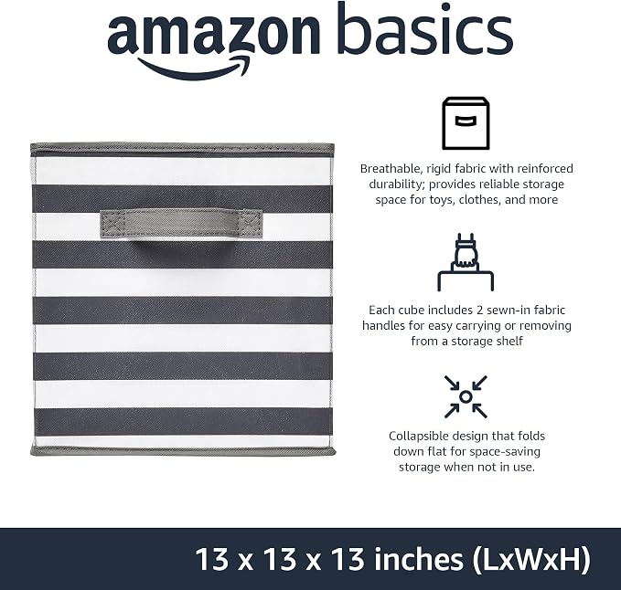Amazon Basics Collapsible Fabric Storage Bins - Image 2