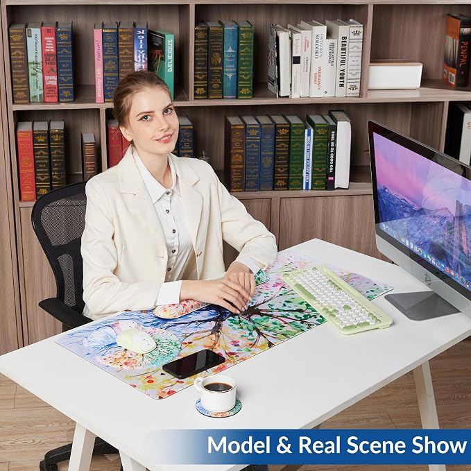 Desk Mat Set + Keyboard and Mouse Pad - Image 2
