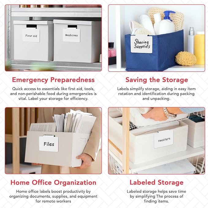 Labels for Storage Bins | Metal Storage Bin Clips - Image 8
