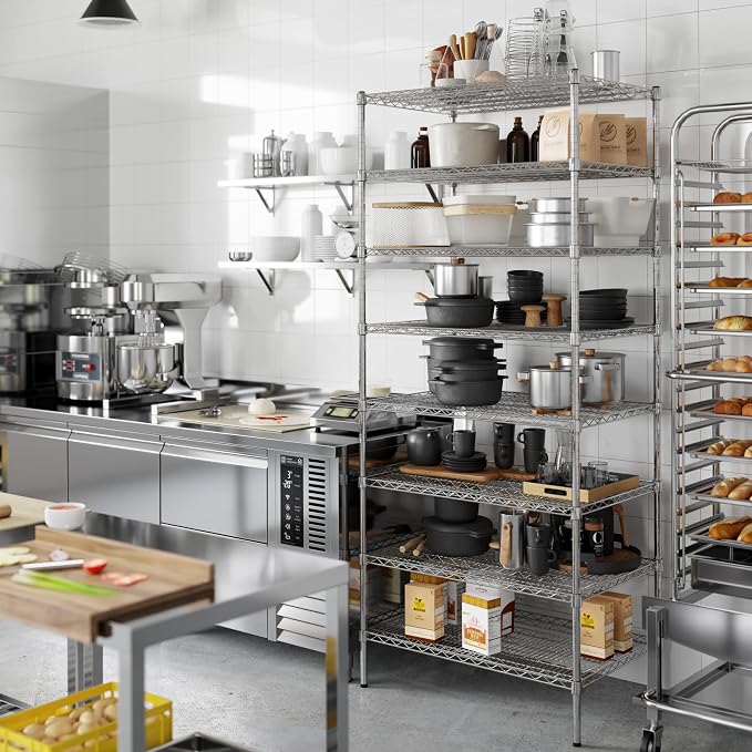 Regal Altair 24" Deep x 36" Wide x 86" Height Wire Shelving Kit | 8-Tier | NSF - Image 2