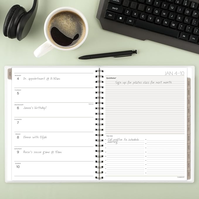 Mead Cambridge 2027 Planner, Weekly & Monthly, 8.5" x 11" - Image 2