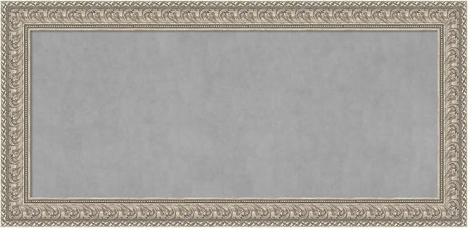 Amanti Art Silver Framed Magnetic Board 27x55 Oversize Vision Board by AmantiArt