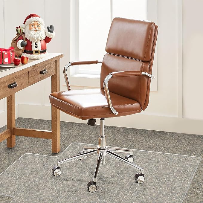 Office Chair Mat Carpet Protector: 36" x 48" Plastic Heavy Duty Computer Desk by Labeta