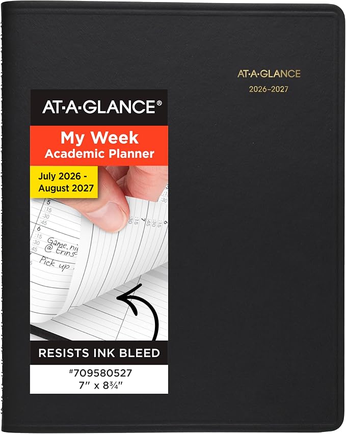 AT-A-GLANCE Planner 2026-2027 Weekly Academic 14-Month July-August, by AT-A-GLANCE