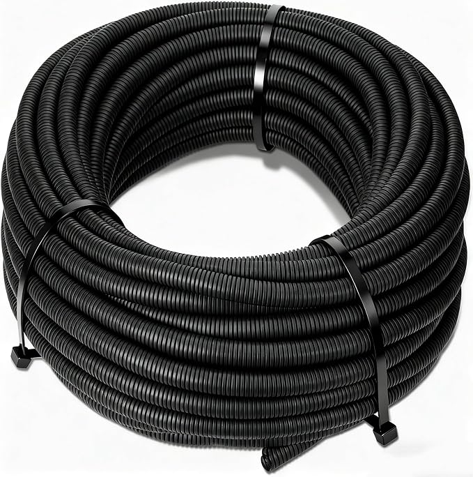 Sasylvia 1.5" x 15 ft Split Wire Loom Tubing Automotive Wire Loom Assortment by Sasylvia