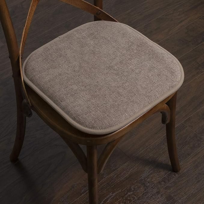 Sweet Home Collection Chair Cushion Memory Foam Pads Honeycomb Pattern Slip Non - Image 5