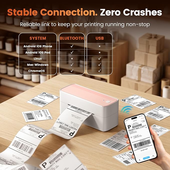Phomemo High-Speed Shipping Label Printer 220mm/s - Image 7
