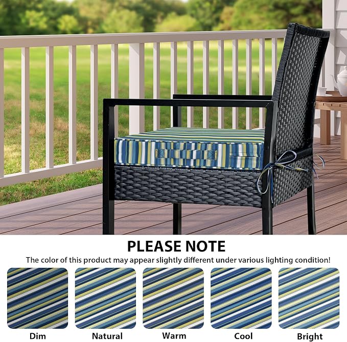 IPYNBAP Outdoor Chair Cushions Set of 4 -Waterproof Outdoor Seat Cushions - Image 7
