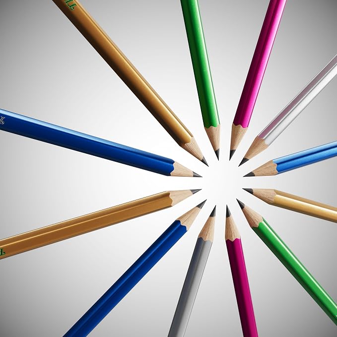 Ticonderoga Wooden Pencils, Pre-Sharpened, #2 HB Soft, Metallic Colors - Image 7