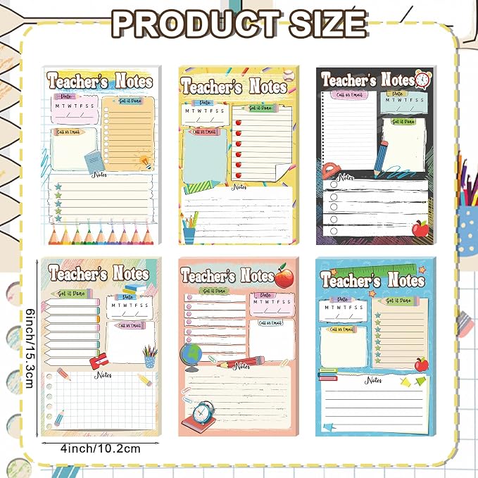 Eaasty Kids Pretend Play Notepads 4 x 6 Inch Pads - Image 3