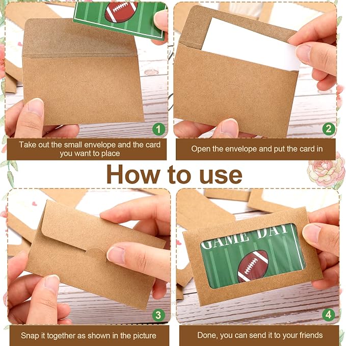 120 Packs Window Gift Card Envelopes Gift Sleeves Credit Size Business - Image 4