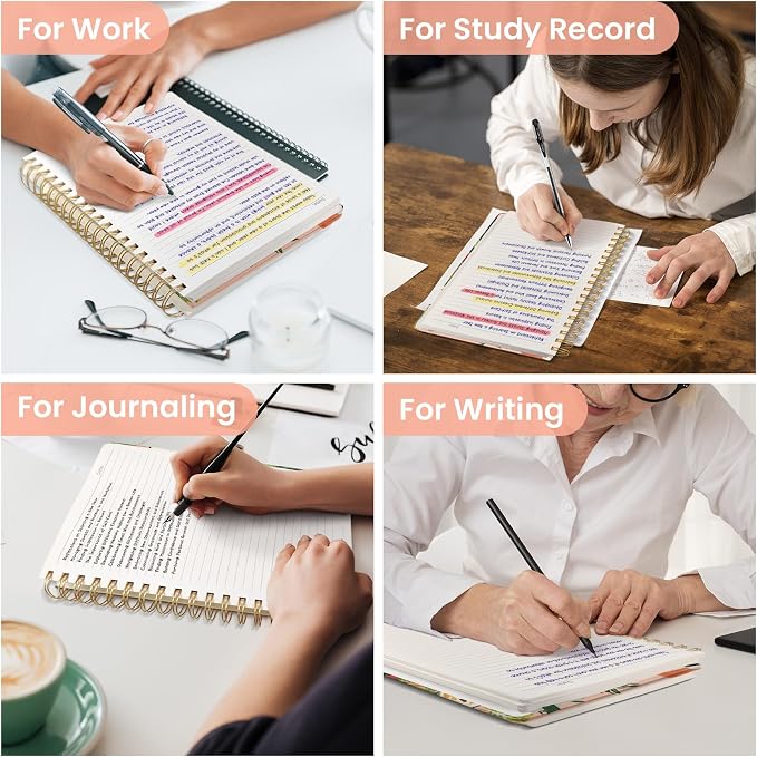 Lined Spiral Notebook Journal for Work, 300 Pages Thick B5 College Ruled - Image 7