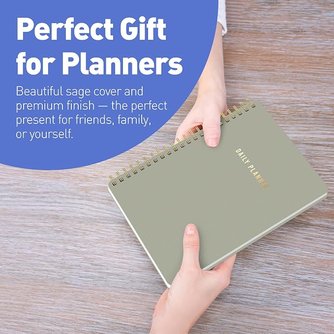 Sweetzer & Orange Daily Planner Notebook – Undated Two-Page Daily Layout - Image 7