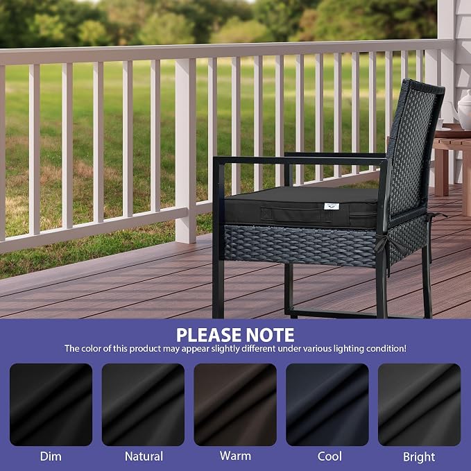 IPYNBAP Outdoor Chair Cushions Set of 4 -Waterproof Outdoor Seat Cushions - Image 7
