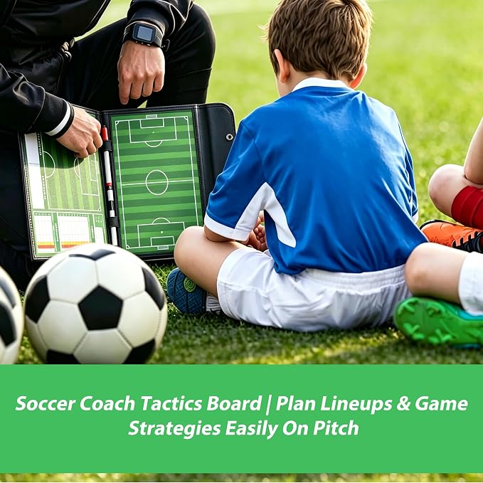 Soccer Coaching Board Magnetic Double Sided Dry Erase Soccer Tactics Board - Image 6