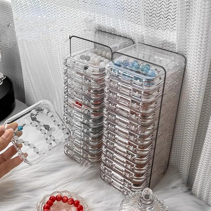 Acrylic jewelry box, crystal storage box, crystal bracelet transparent desktop by SZCYKJMY