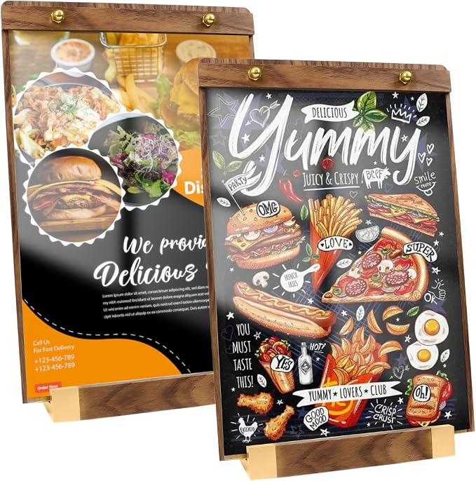 2 Pack Acrylic Sign Holder 8.5 x 11 Inch by SIYOMG