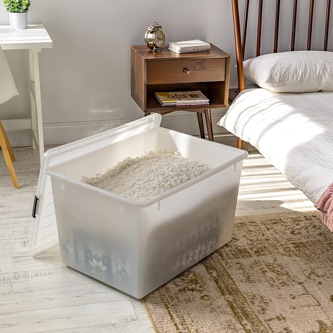 IRIS USA 144 Qt Stackable Plastic Storage Bins - Image 7
