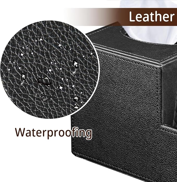 PU Leather Square Tissue Box Cover - Image 5