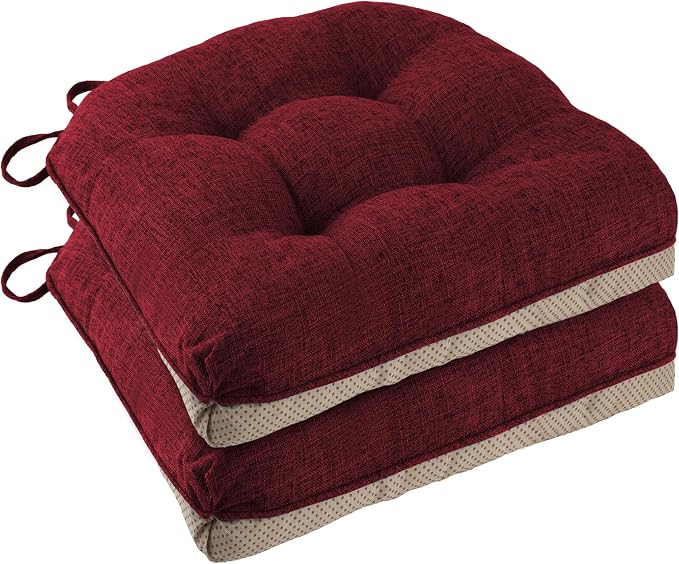 Chair Cushions for Dining Chairs 2 Pack, by FlyGulls