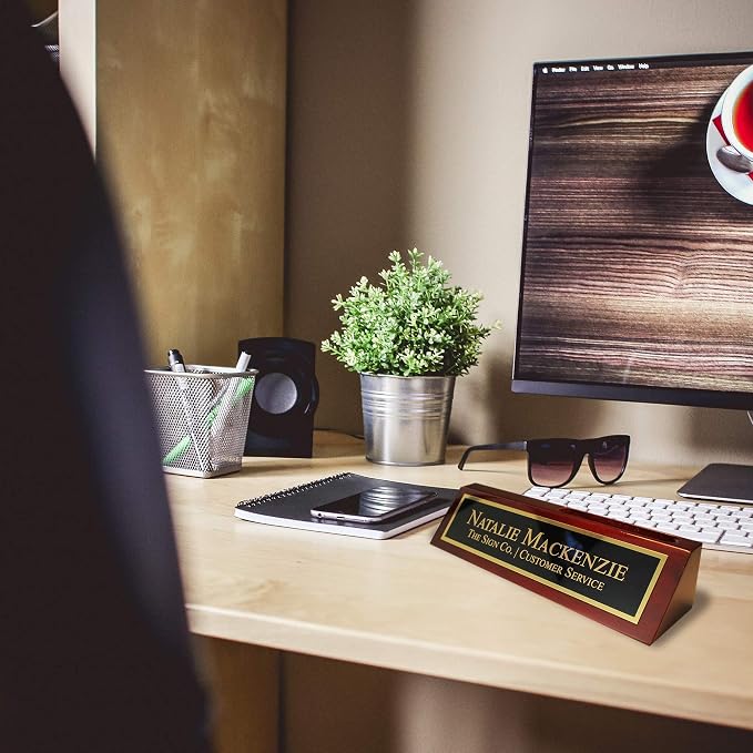 Personalized Business Desk Name Wedge - Image 2