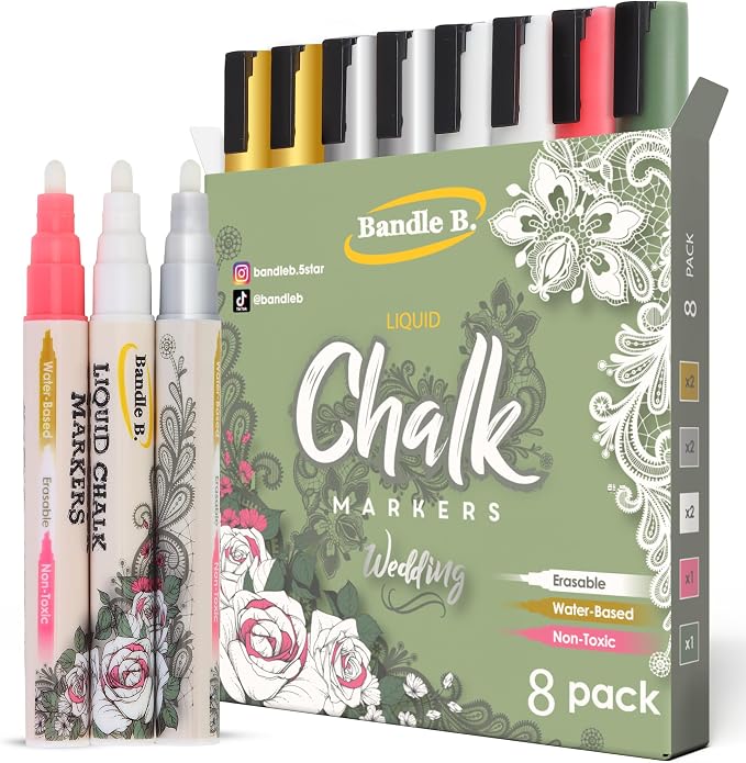 Liquid Chalk Markers: Wedding Edition by BandleB