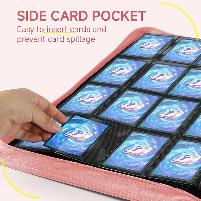 Card Binder with 1024 Cards, 16 Pocket Trading Card Binder Includes 32 Page - Image 5