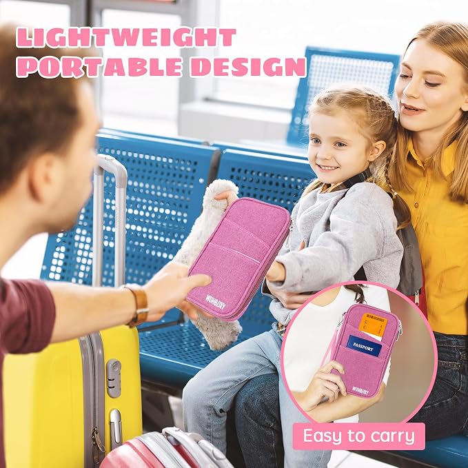 Premium Travel Passport Holder, Family Passport holder Travel Document Organizer - Image 7