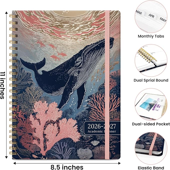 Planner 2026-2027, Hardcover Monthly and Weekly Academic Planner July 2026 - Image 4
