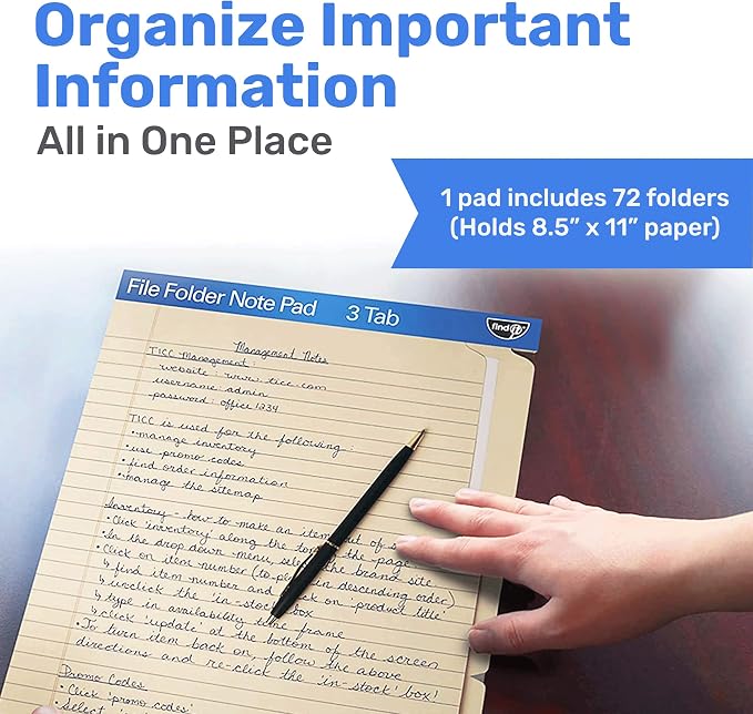 Find It File Folder Notepad - Image 2