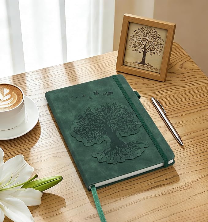 ALKALO Lined Journal Notebook for Women Men, A5 Hardcover Leather Journals for - Image 7