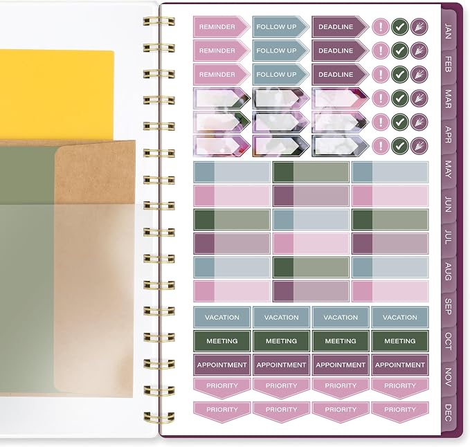 Mead Cambridge 2027 Planner, Weekly & Monthly, 5.5" x 8.5", Blush Blossom - Image 7