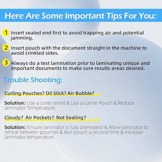 Uinkit 4 Mil 100 Pack Legal Size Thermal Laminating Pouches, 9x14.5-Inches, Clear Glossy Lamination Sheets Laminator Pockets-DeskLoop Office