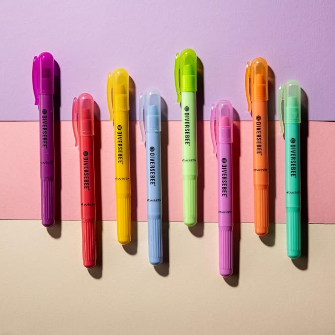 DIVERSEBEE Bible Highlighters and Pens No Bleed, 8 Pack Assorted Colors Gel - Image 5