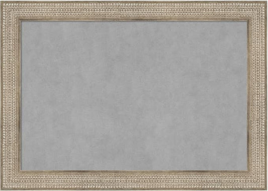 Amanti Art Silver Framed Magnetic Board 30x42 Large Vision Board by AmantiArt